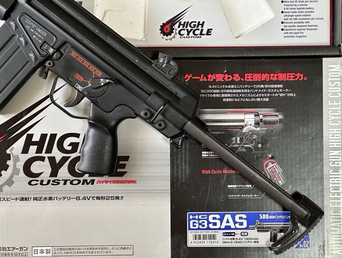 ハイサイクル】 G3 SAS 500連射 多弾 マガジン 付属 東京マルイ ハイサイクル】 G3 SAS 500連射 多弾 マガジン 付属 東京マルイ