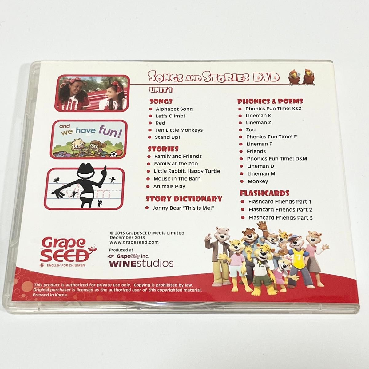 信頼 Songs 美品 and GrapeSEED|Yahoo!フリマ(旧 Unit1 DVD Stories 語学・辞書・学習参考書