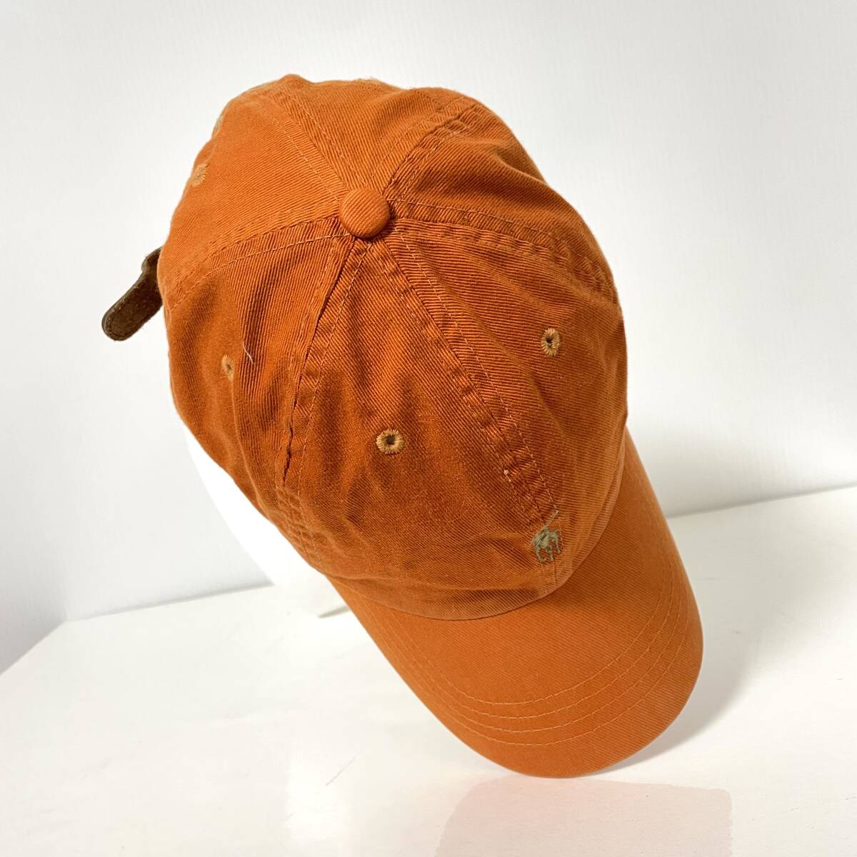 90s Ralph Lauren ラルフローレン 6パネルキャップ オレンジ系 90s Ralph Lauren ラルフローレン 6パネルキャップ オレンジ系