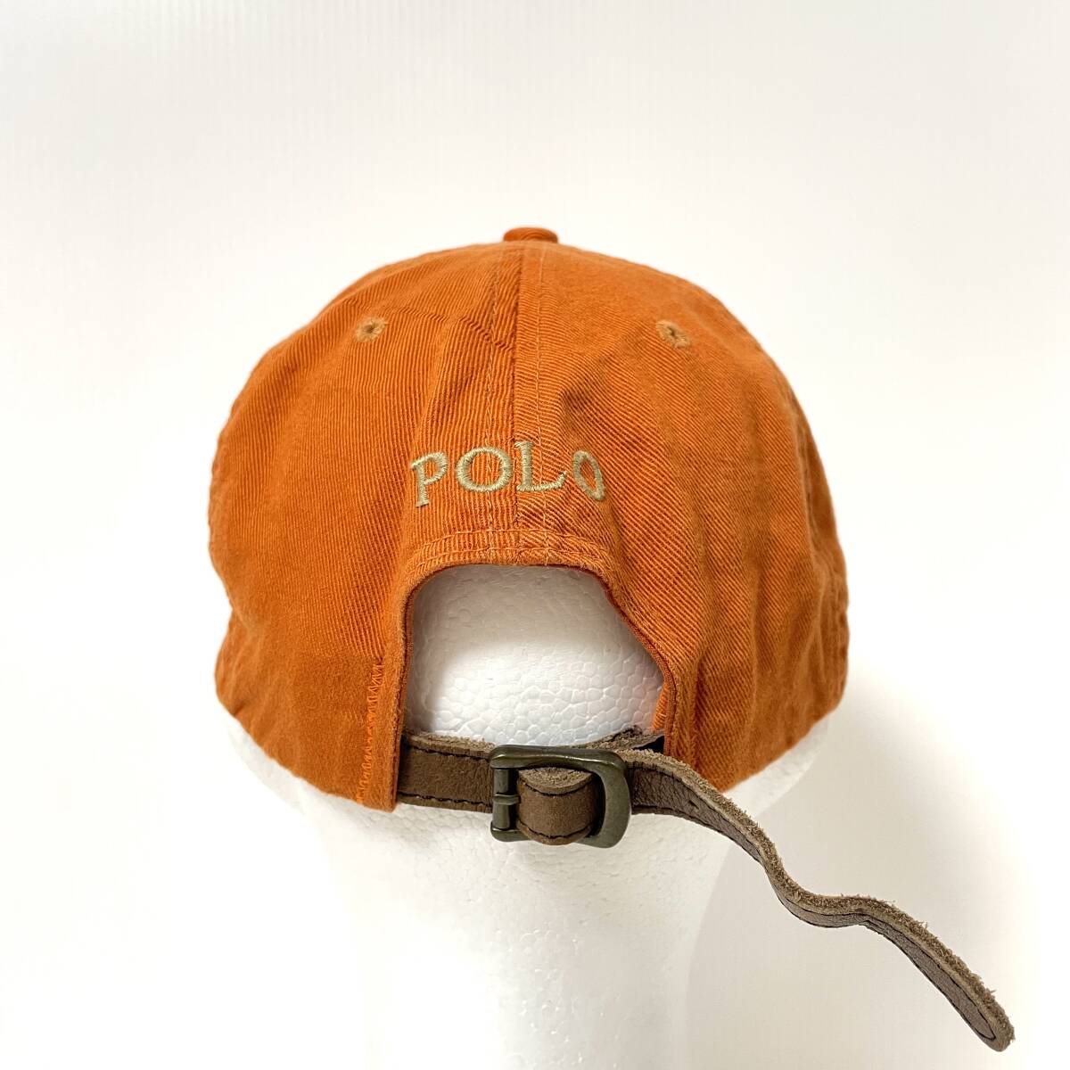 90s Ralph Lauren ラルフローレン 6パネルキャップ オレンジ系 90s Ralph Lauren ラルフローレン 6パネルキャップ オレンジ系
