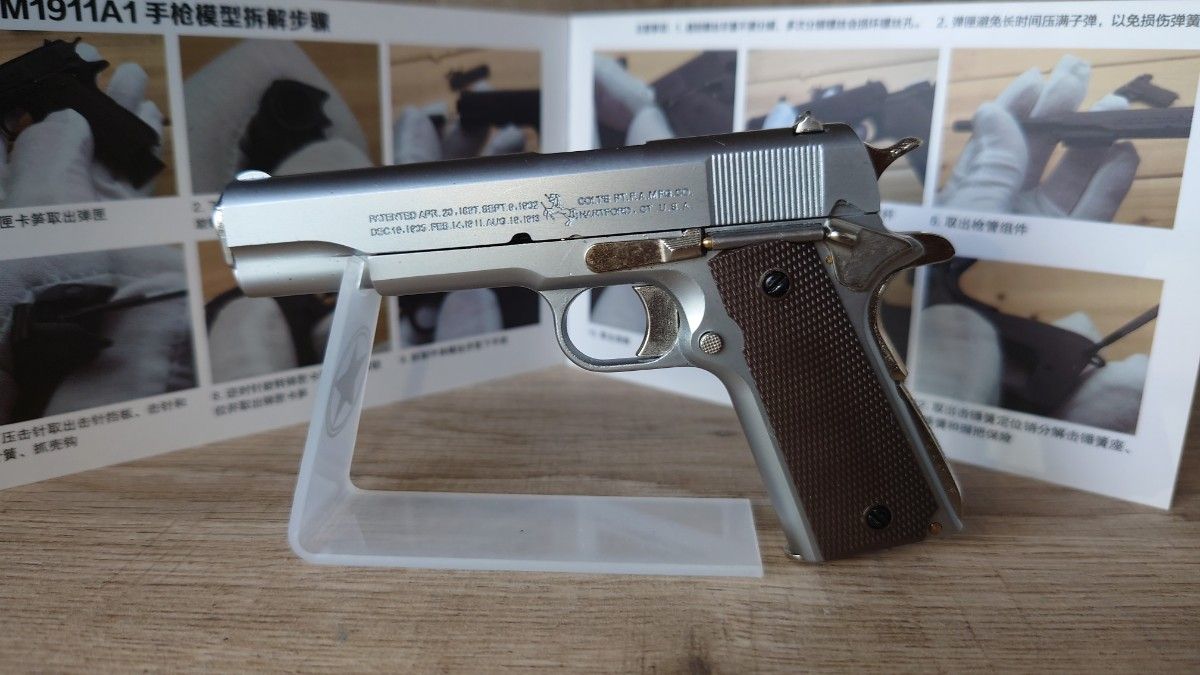 ガバメント 1/2 スケールミニチュアガン 精巧1/2スケール ミニチュアモデルガン コルトM1911ガバメント