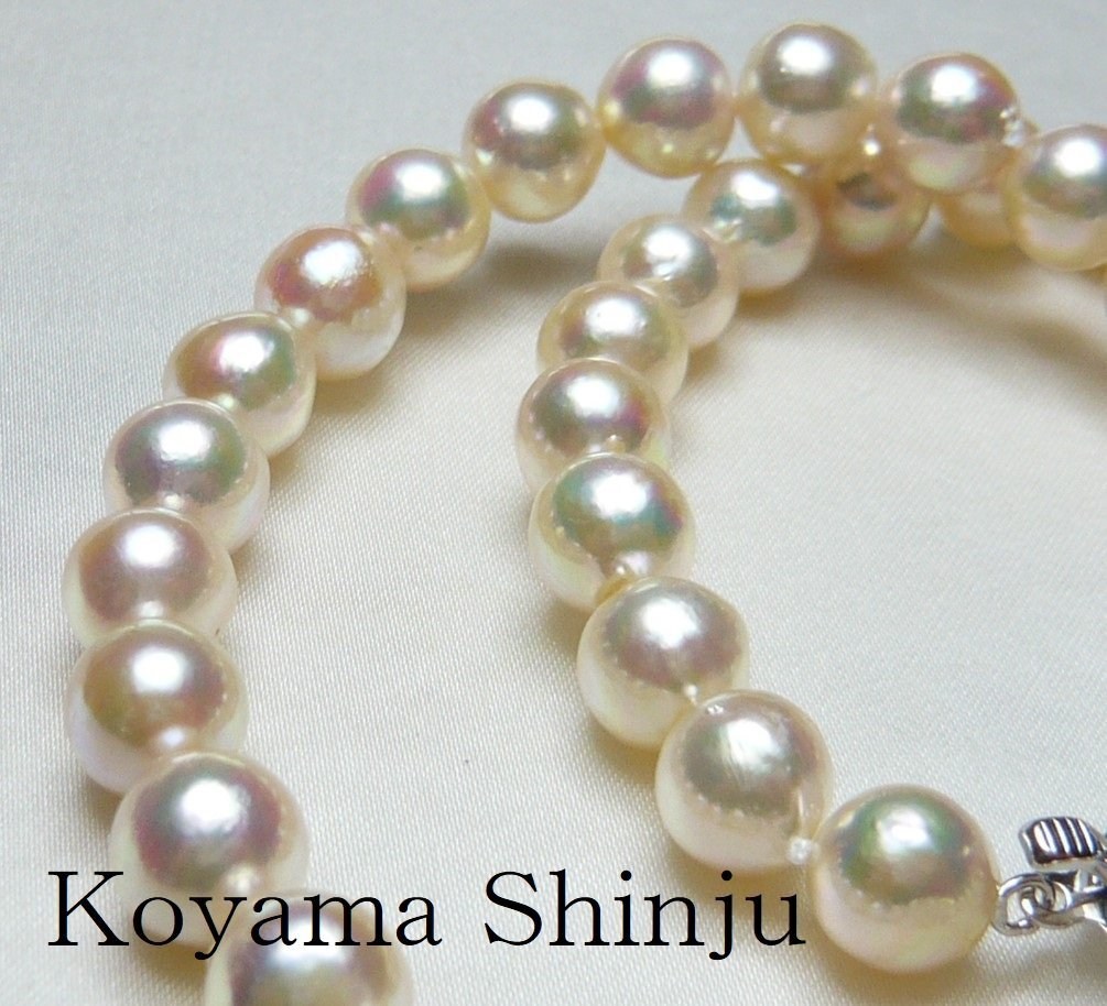  new goods * Oyama pearl *1 jpy ~ popular commodity! rarity color! rainbow color! series large .8.5-9.0mm...book@ pearl pearl necklace 