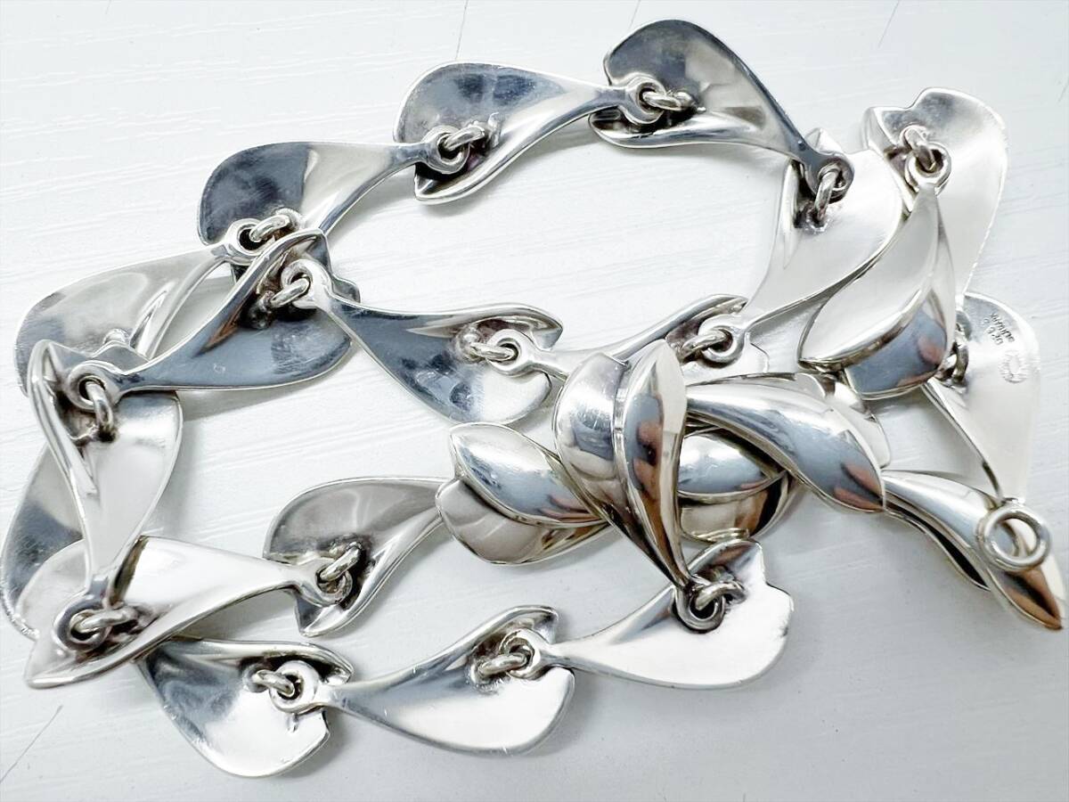 レア 美品 Georg Jensen ジョージジェンセン ロータス リーフ レア 美品 Georg Jensen ジョージジェンセン ロータス リーフ