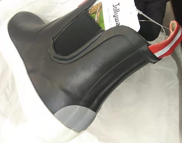B品 レディース レインブーツ 23.0cm ブラック サイドゴア レインシューズ 防滑 カジュアル スポーツ 雨靴 JW-20088