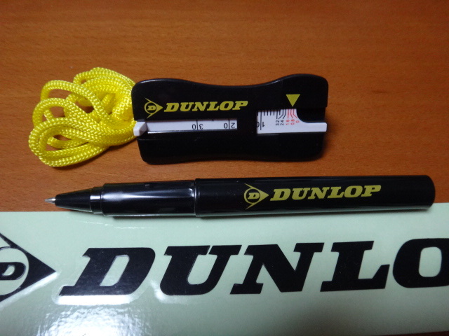 ＊ DUNLOP ステッカー、デプスゲージ（タイヤ摩耗計）つきボールペン 訳あり ★ 弐肆 送ネ_画像6