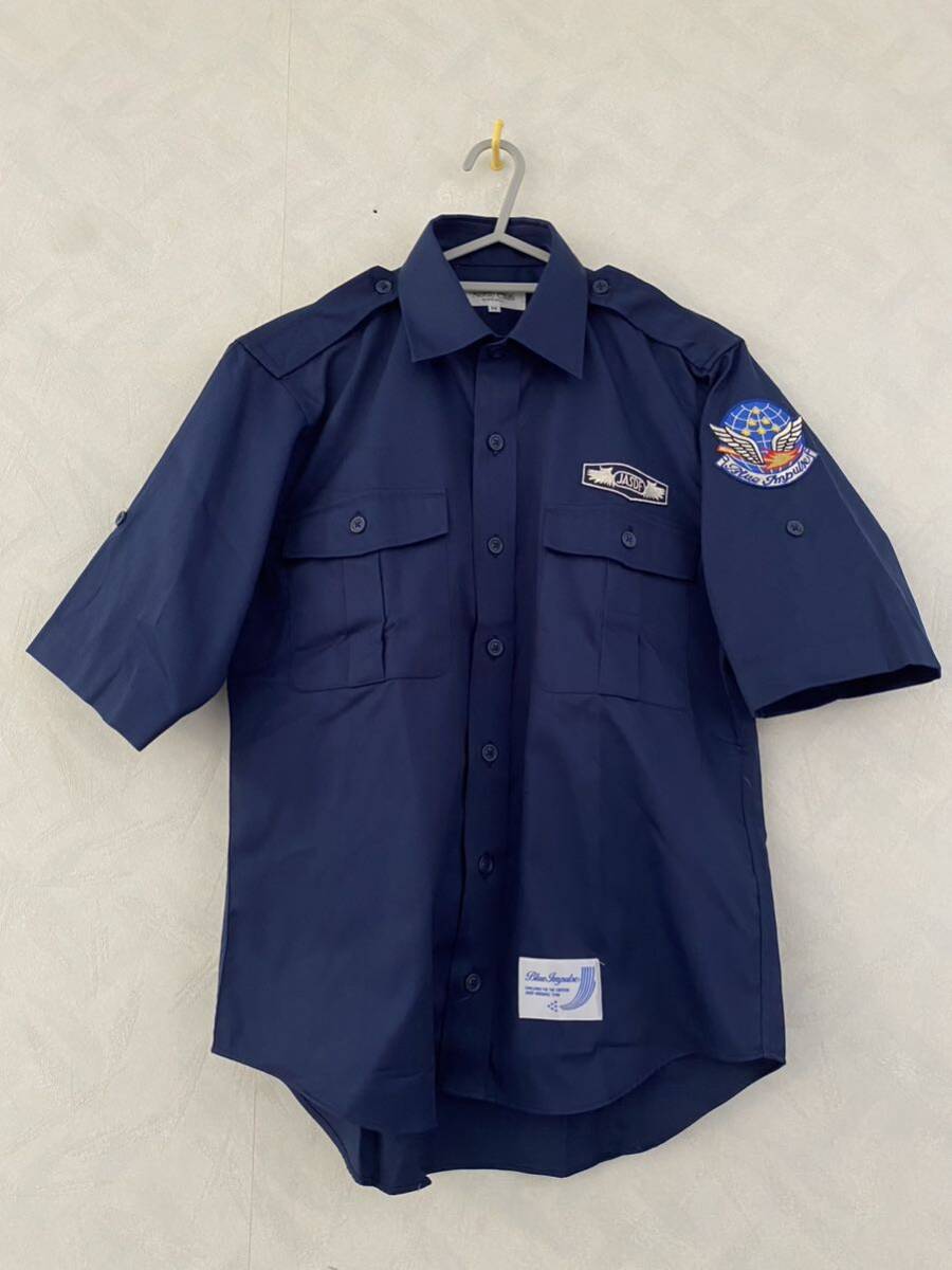 美品 Blue Impulse 半袖シャツ M ネイビー JASDF 防衛省 美品 Blue Impulse 半袖シャツ サイズM ネイビー JASDF 防衛省
