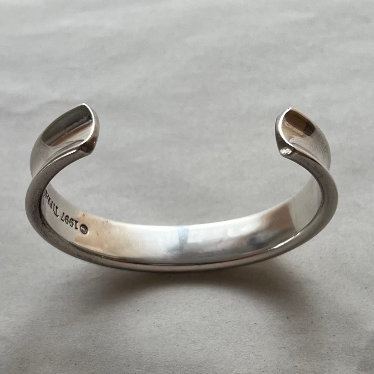 美品Tiffany & Co バングル ナロー 1837 シルバー925 美品Tiffany & Co バングル ナロー 1837 シルバー925