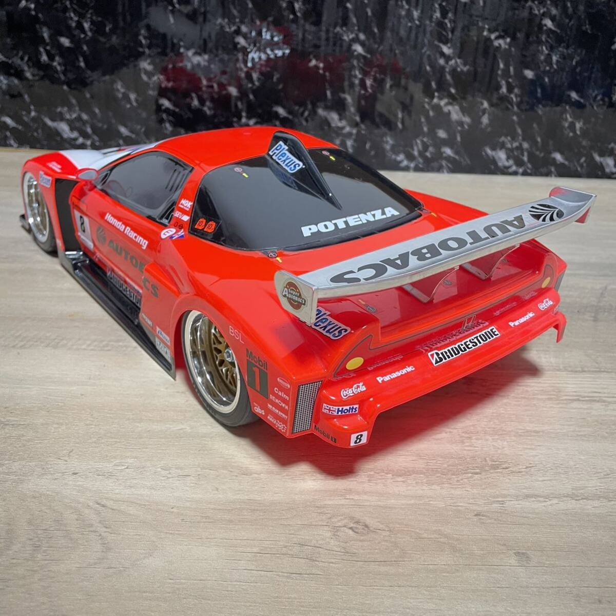 タミヤ ホンダ nsx 1/10 ラジコンボディーrc ツーリング 完成品 タミヤ ホンダ nsx 1/10 ラジコンボディーrc ツーリング 完成品