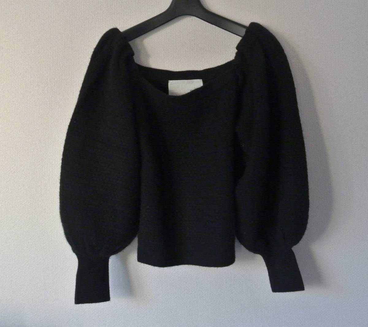MYLAN мой Ran кашемир Basket Volume Sleeve Pullover тянуть over вязаный объем рукав 