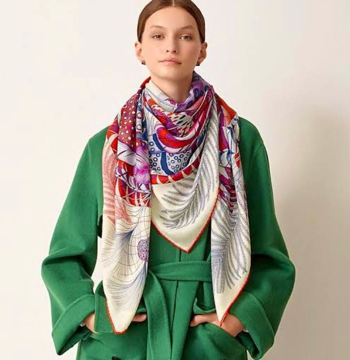 HERMES エルメス カシシル カレジェアン カレ 140 スカーフ HERMES エルメス カシシル カレジェアン カレ 140 スカーフ