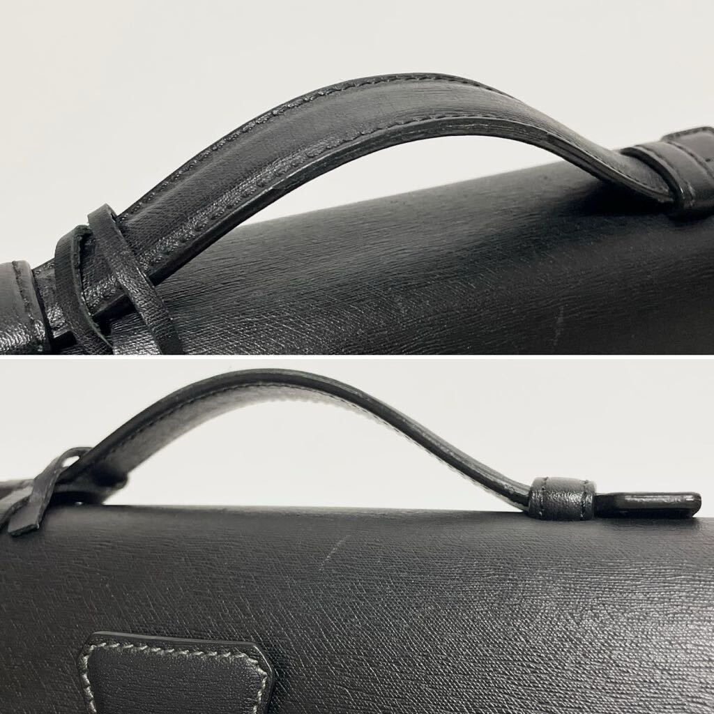 dunhill ダンヒル セカンドバッグ レザー ブラック 黒 メンズ dunhill ダンヒル セカンドバッグ レザー ブラック 黒 メンズ