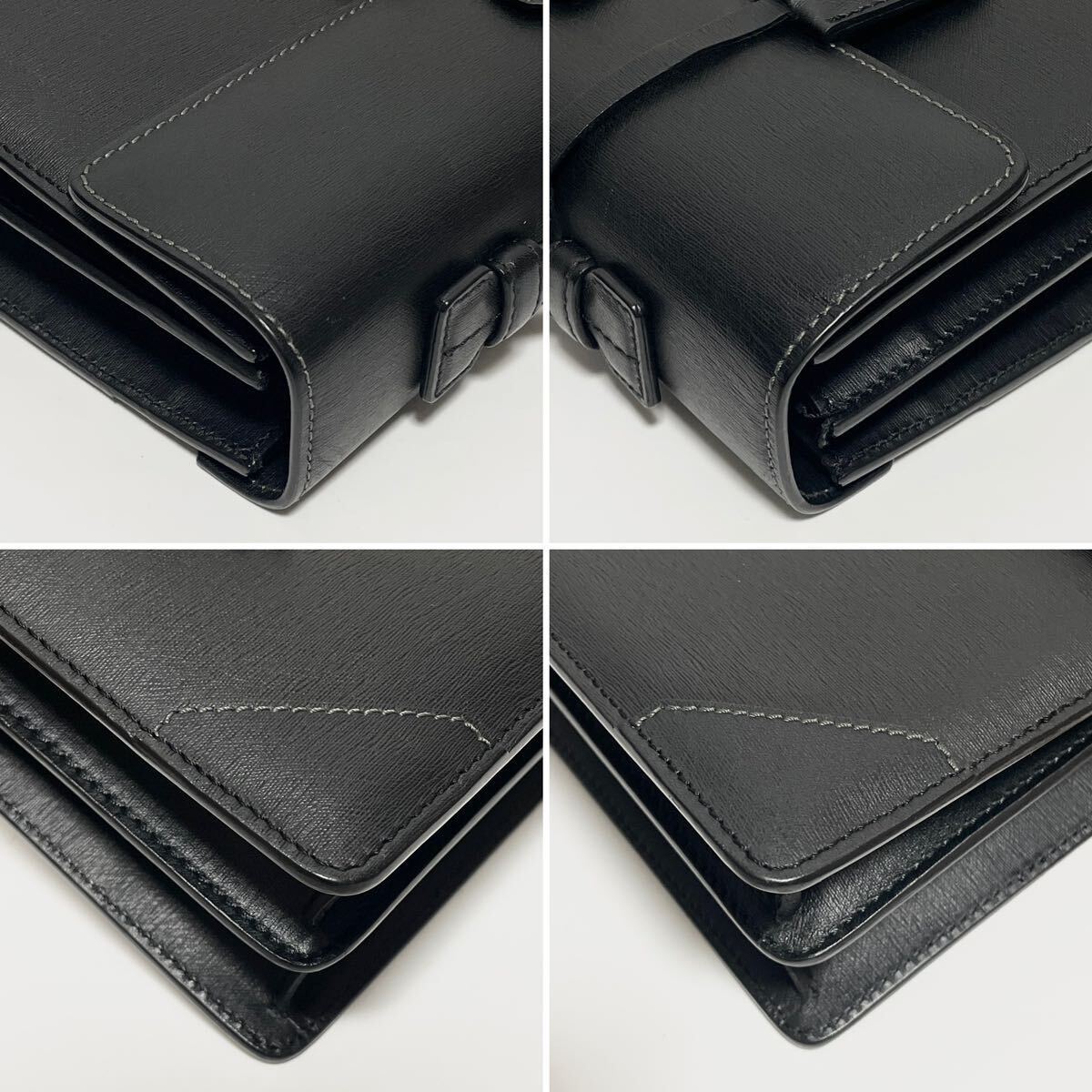 dunhill ダンヒル セカンドバッグ レザー ブラック 黒 メンズ dunhill ダンヒル セカンドバッグ レザー ブラック 黒 メンズ
