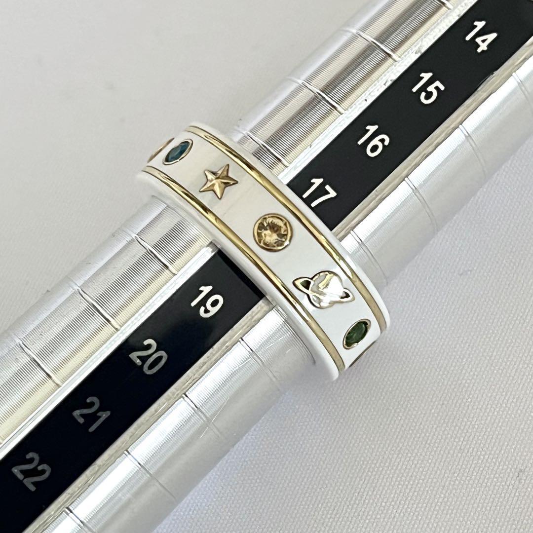 美品】GUCCI グッチ ジェムストーン付き アイコン リング #19 美品】GUCCI グッチ ジェムストーン付き アイコン リング #19