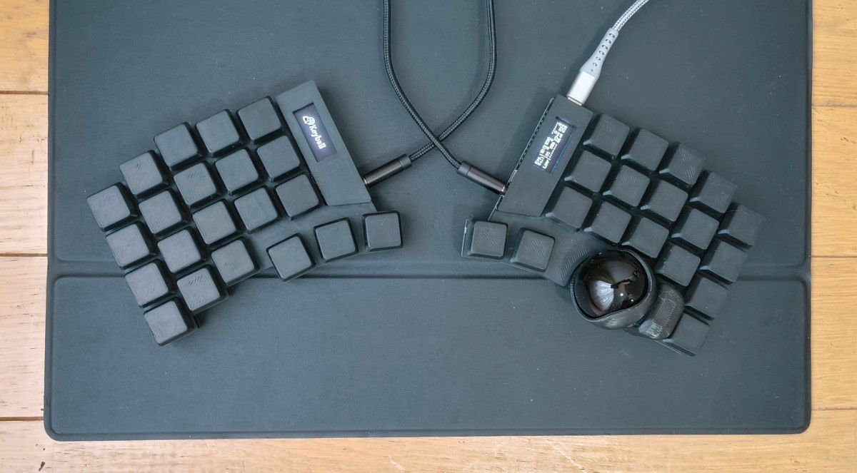トラックボール付き 分割メカニカルキーボード Keyball39 黒 XDA トラックボール付き 分割メカニカルキーボード Keyball39 黒 XDA