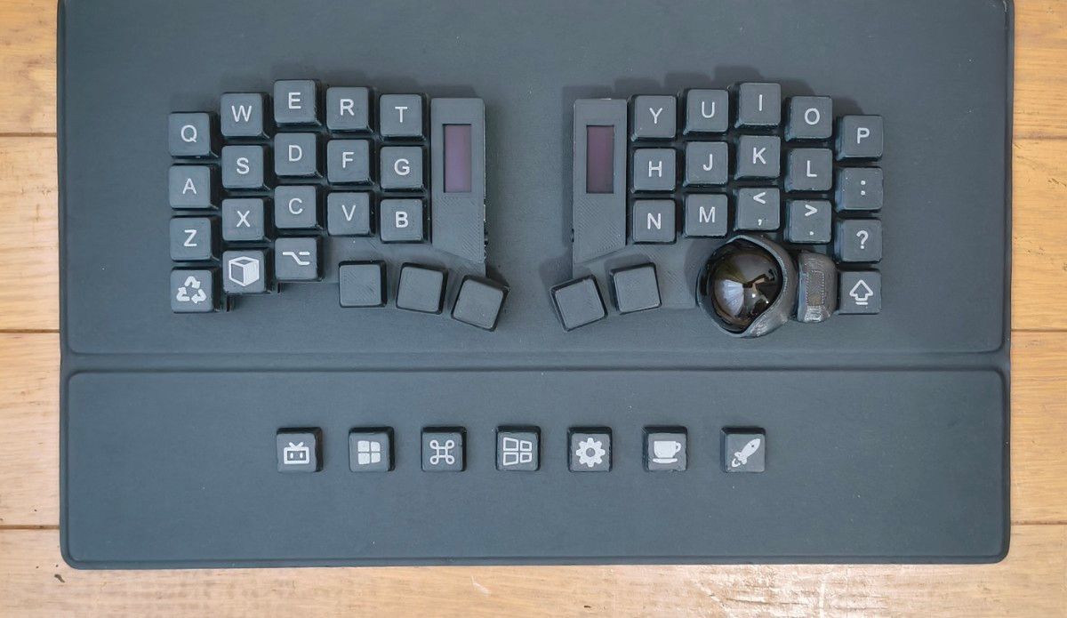 トラックボール付き 分割メカニカルキーボード Keyball39 黒 XDA トラックボール付き 分割メカニカルキーボード Keyball39 黒 XDA