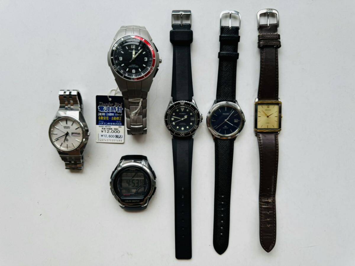 ☆1000円スタート☆ ジャンク品 古いセイコー デジタル 8個セット 手 