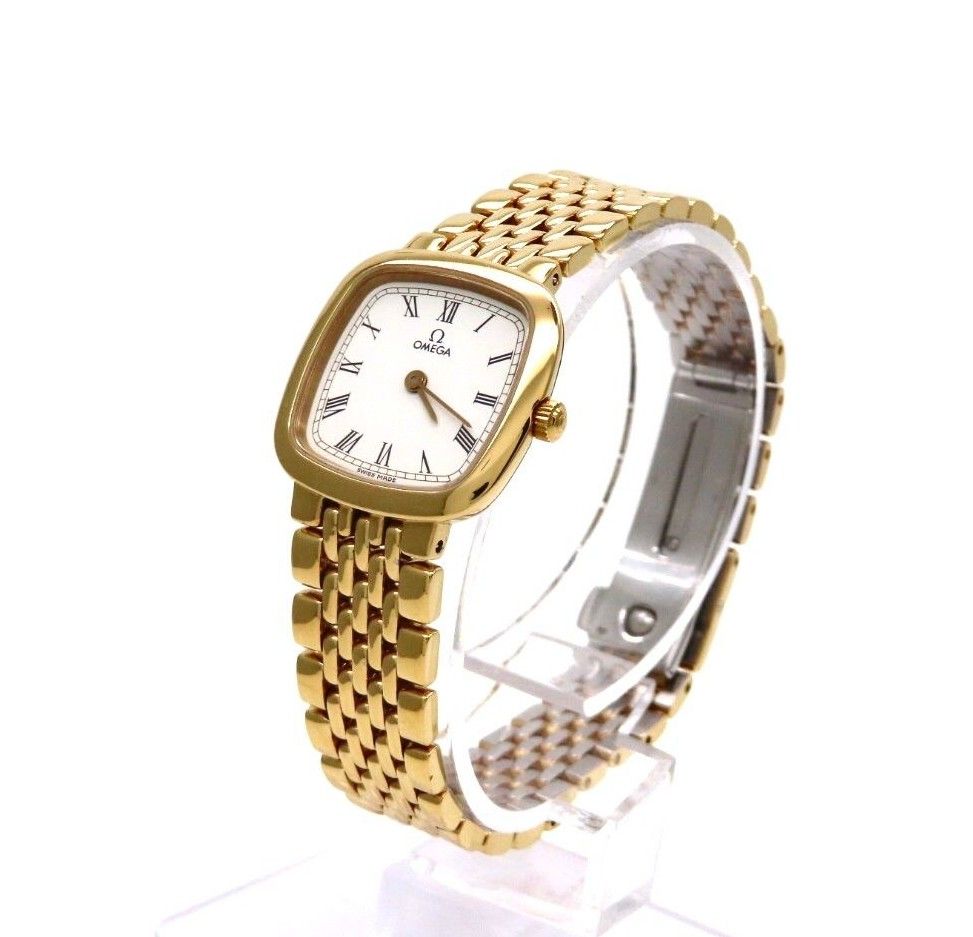 OMEGA】オメガ 時計 'DeVille' ゴールドモデル ホワイトローマ OMEGA】オメガ 時計 'DeVille' ゴールドモデル ホワイトローマ