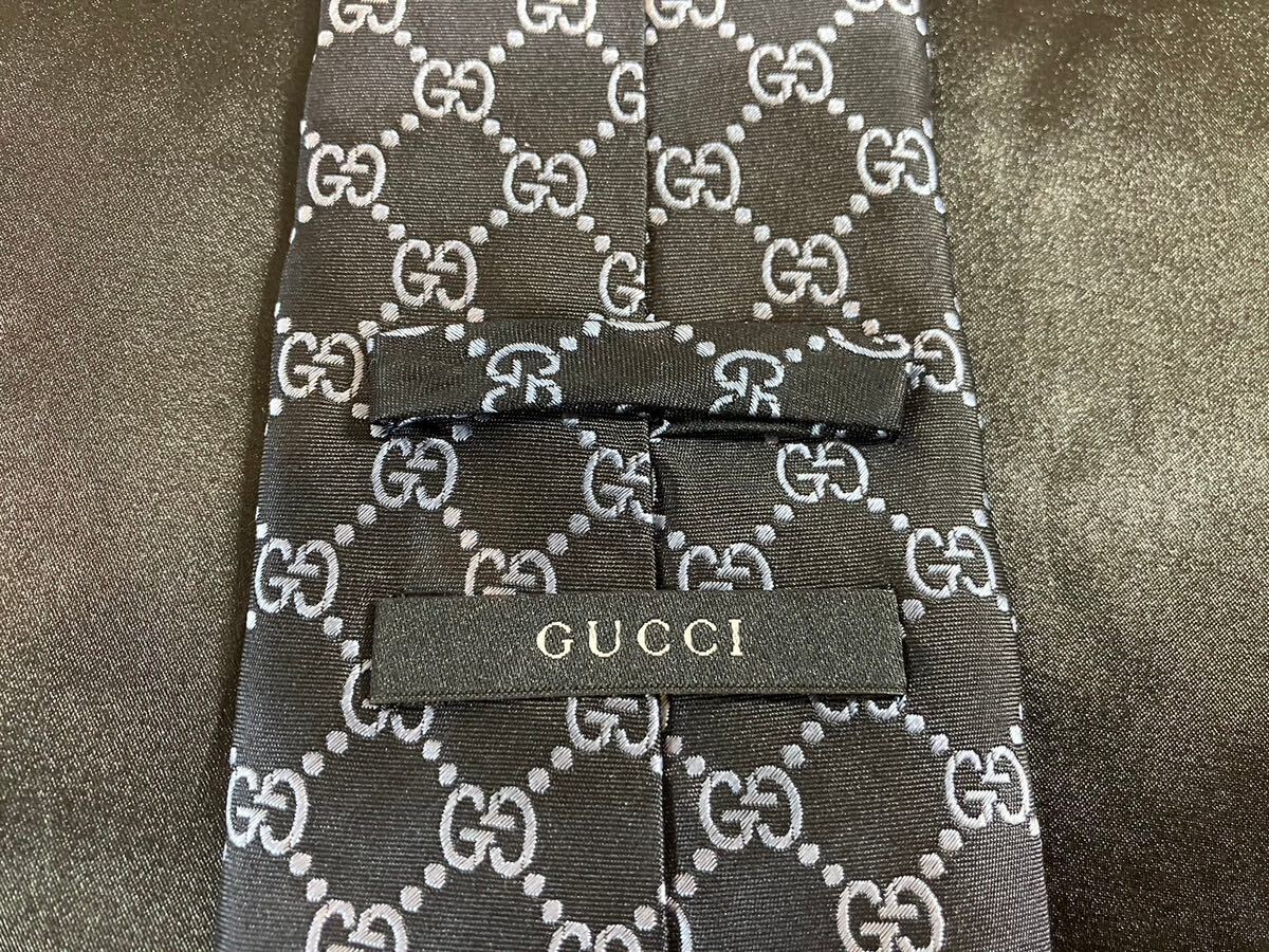 B/5 GUCCI Gucci галстук GG рисунок шелк 