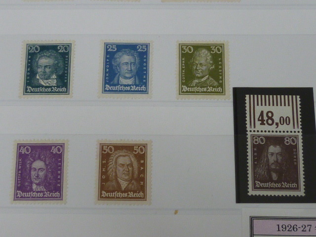 本保 ドイツ切手№13 1926-27年 SC#351-62 12種完・他 計14種 未使用NH 