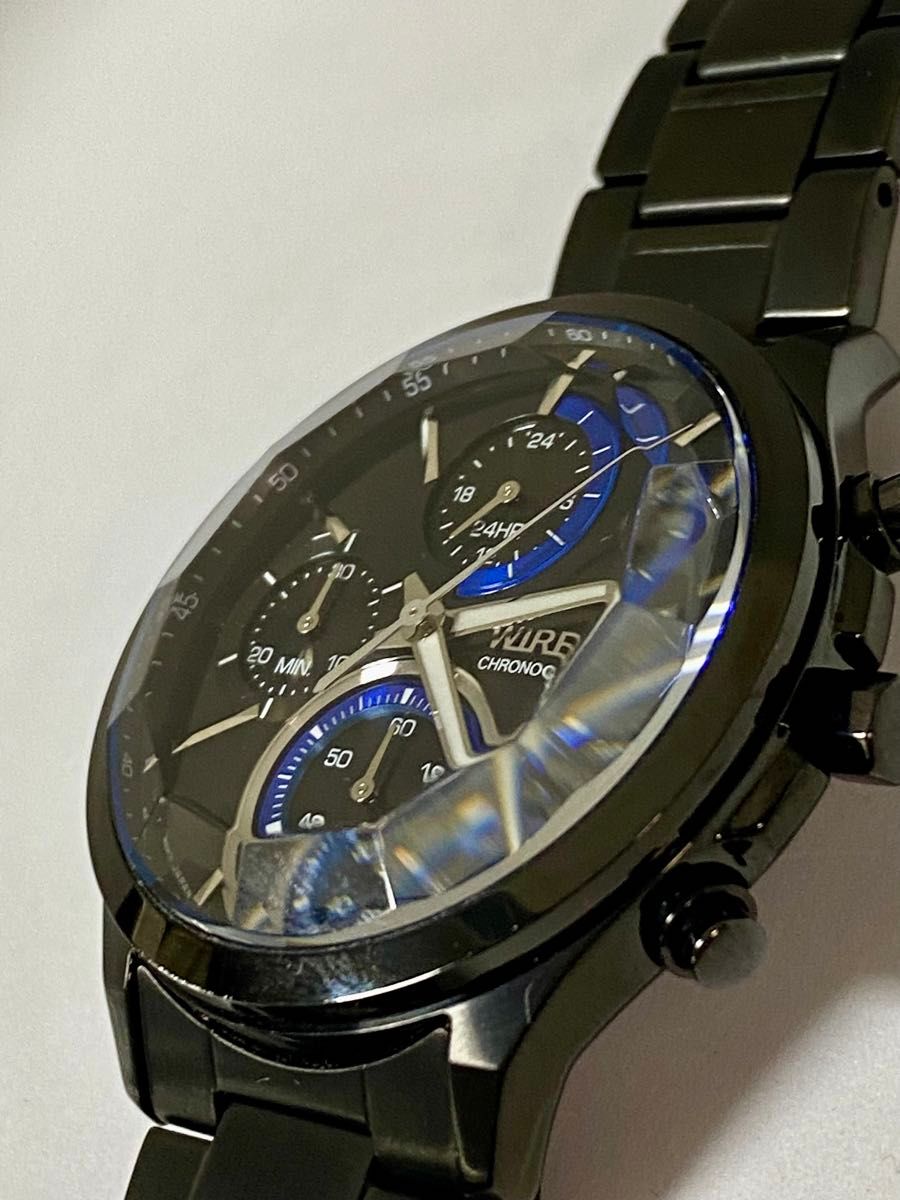美品12面カットガラス SEIKO・WIRED・クロノグラフ・クォーツ 美品12面カットガラス SEIKO・WIRED・クロノグラフ・クォーツ