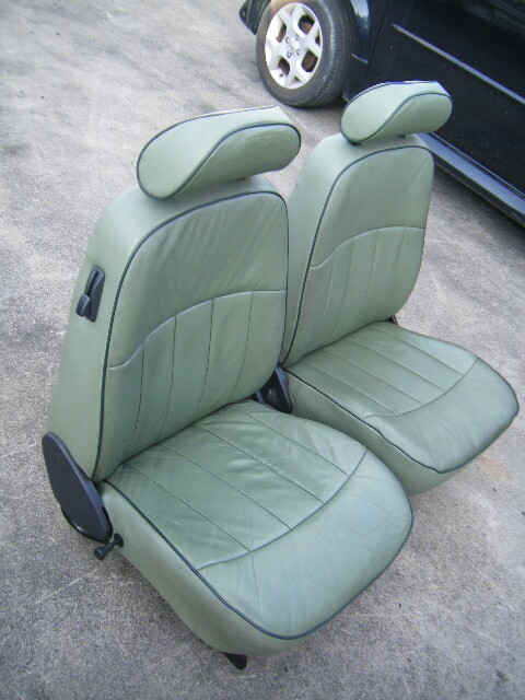  Heisei era 11 year Rover Mini MINI XN12A leather style front seat left right driver`s seat passenger's seat 2 point set driver's seat assistant seat 