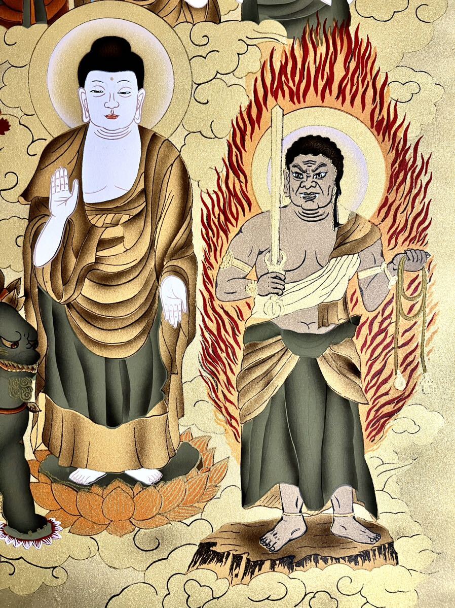 時代市場□不折讃・秋湖画 菩薩画幅□絹本肉筆・仏画・仏像 時代市場□不折讃・秋湖画 菩薩画幅□絹本肉筆・仏画・仏像
