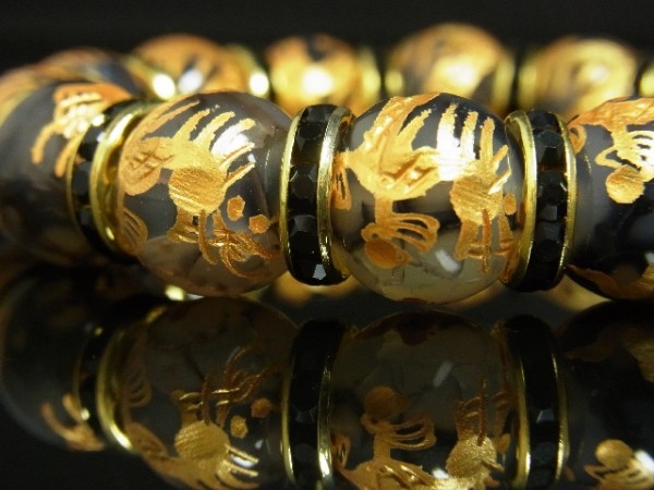 feng shui god beads yellow gold emperor dragon Dragon a gate 14mm bracele dragon . stone success .... strongest luck with money Power Stone prejudice rare present 