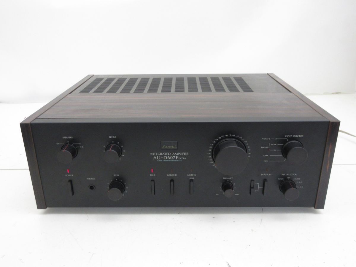 C095-N29-3704 sansui サンスイ AU-D607F EXTRA プリメインアンプ 現状品1_画像1