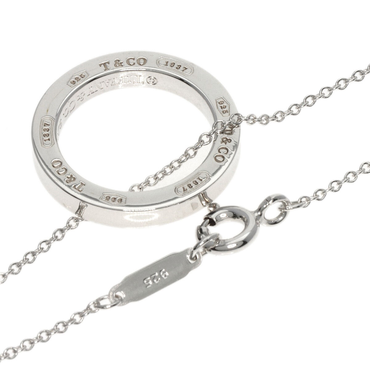 TIFFANY&Co. ティファニー 1837 サークル ネックレス シルバー TIFFANY&Co. ティファニー 1837 サークル ネックレス シルバー