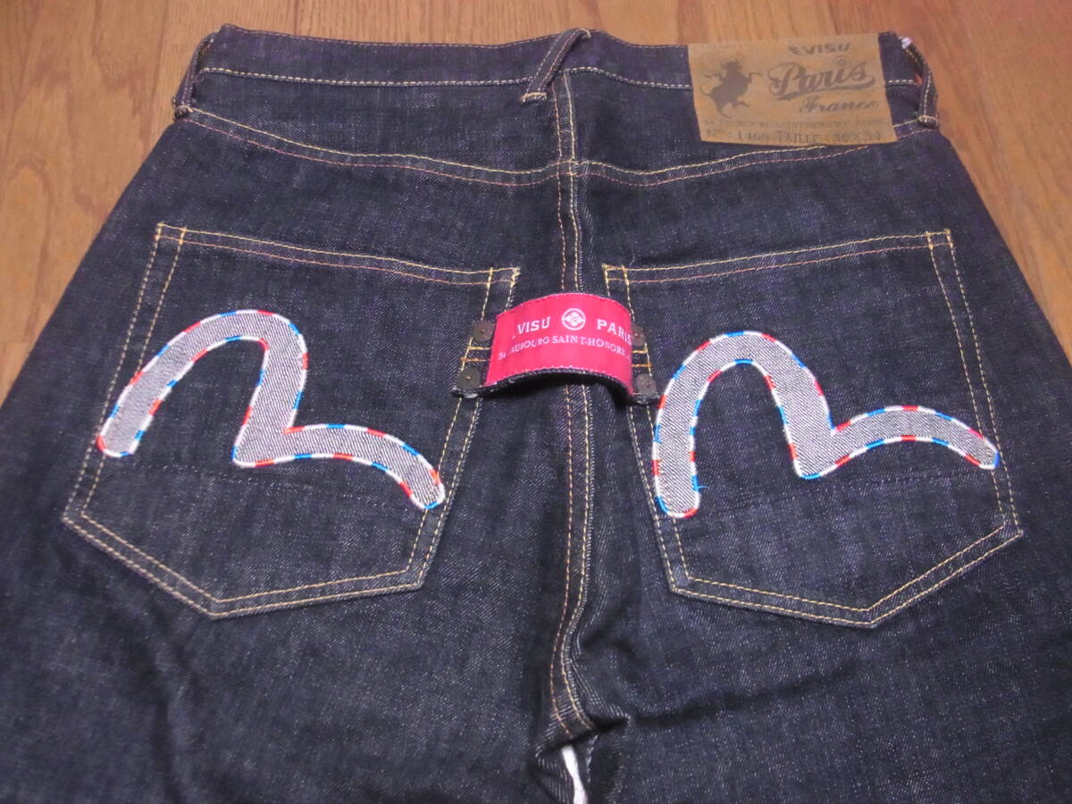 247-98/濃紺/EVISU PARIS/エヴィス/1466/トリコロールカモメ刺繍 247-98/濃紺/EVISU PARIS/エヴィス/1466/トリコロールカモメ刺繍