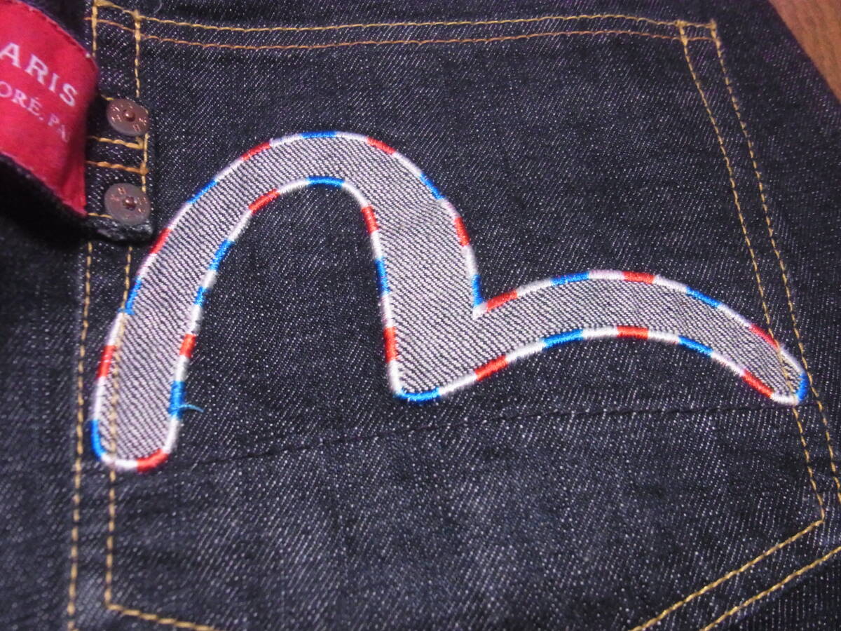 247-98/濃紺/EVISU PARIS/エヴィス/1466/トリコロールカモメ刺繍 247-98/濃紺/EVISU PARIS/エヴィス/1466/トリコロールカモメ刺繍