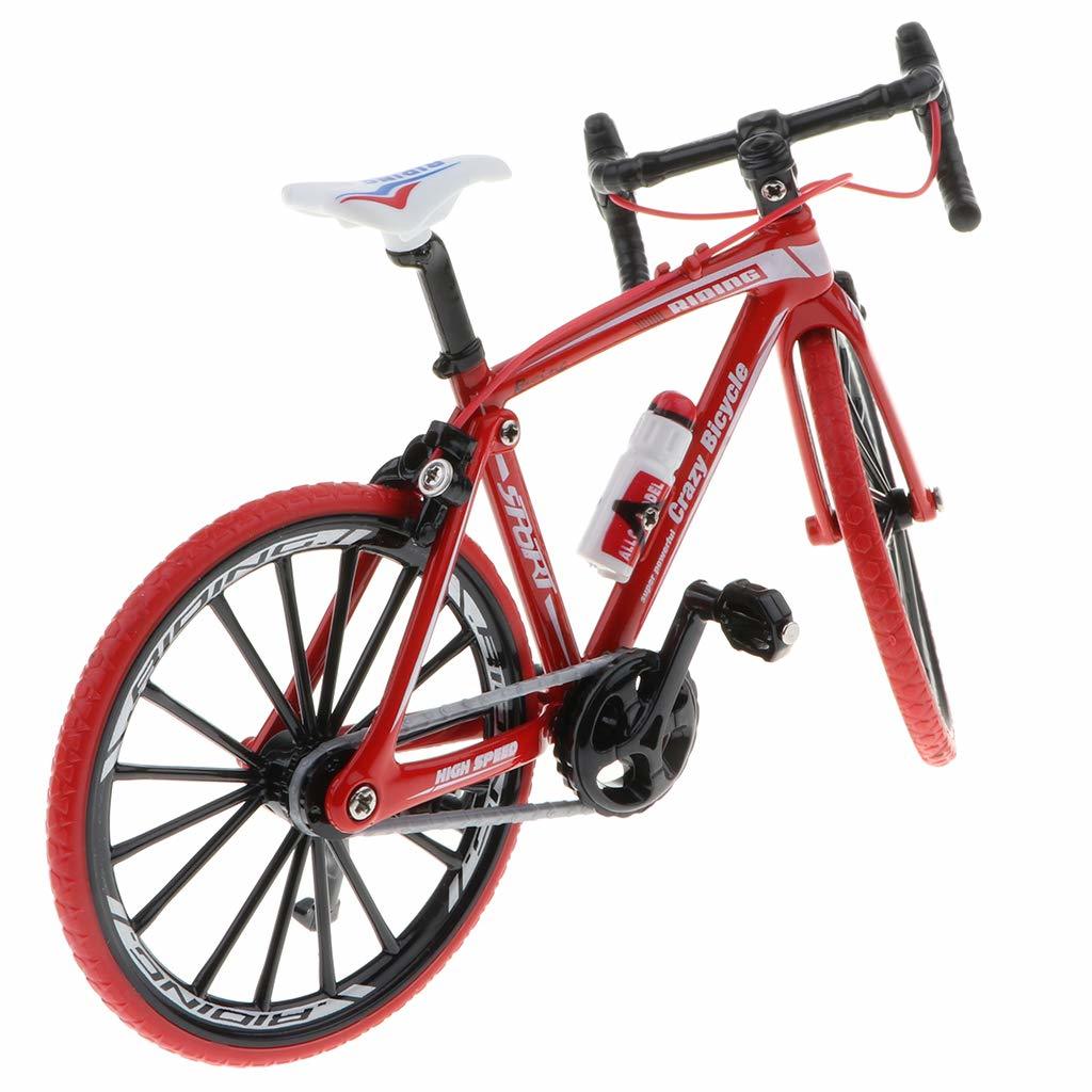 バイシクル 自転車模型 自転車ミニチュア 自転車玩具 ダイキャストバイクモデル おもちゃ 赤_画像8