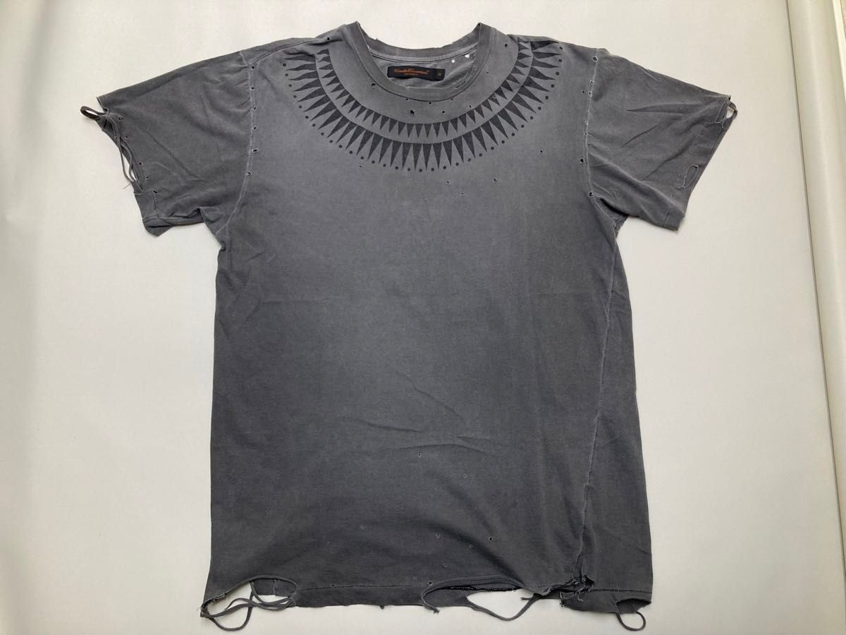 UNDERCOVER SCAB GIZ柄 ダメージ加工Tシャツ アンダーカバー UNDERCOVER SCAB GIZ柄 ダメージ加工Tシャツ アンダーカバー