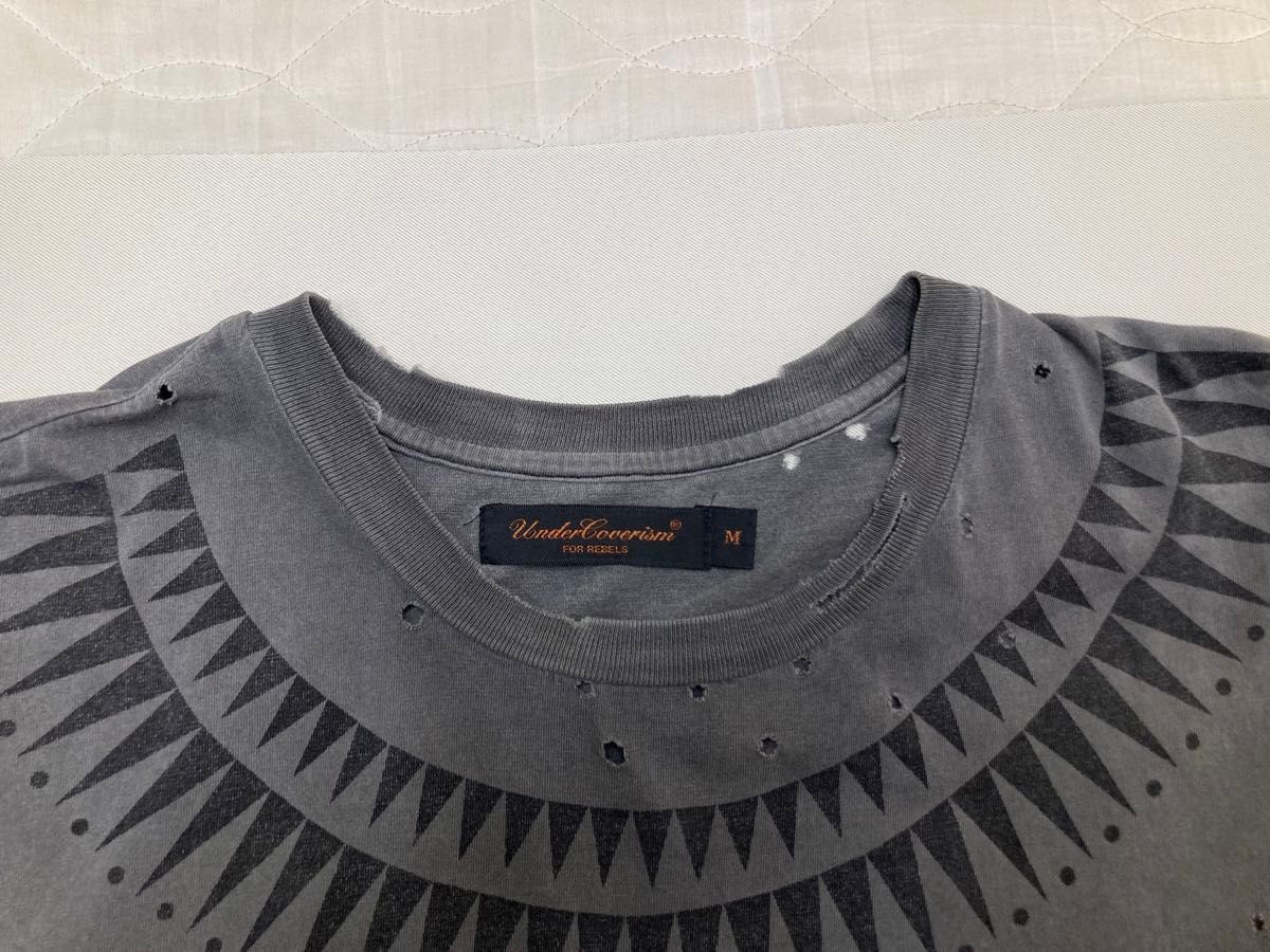 UNDERCOVER SCAB GIZ柄 ダメージ加工Tシャツ アンダーカバー UNDERCOVER SCAB GIZ柄 ダメージ加工Tシャツ アンダーカバー