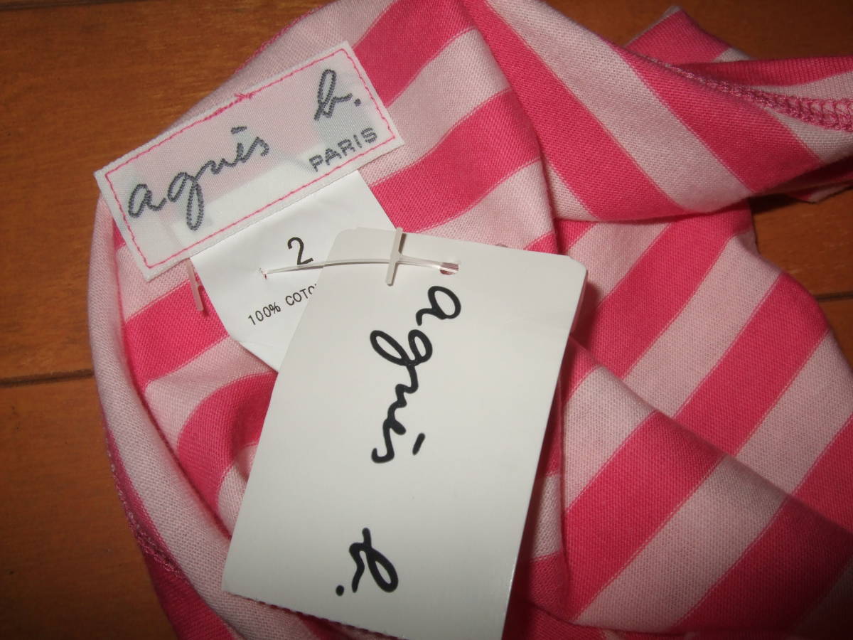  новый товар бирка быстрое решение * Agnes B окантовка cut and sewn * розовый серия окантовка 2