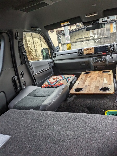ハイエースワイド センターコンソールテーブル 車中泊 オルテガ ハイエースワイド センターコンソールテーブル 車中泊 オルテガ