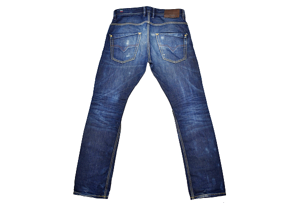 K-4547* прекрасный товар *Diesel дизель KROOLEY REGULAR SLIM-CARROT* стандартный товар цвет .. выдающийся Vintage обработка Denim тонкий Carrot джинсы W30