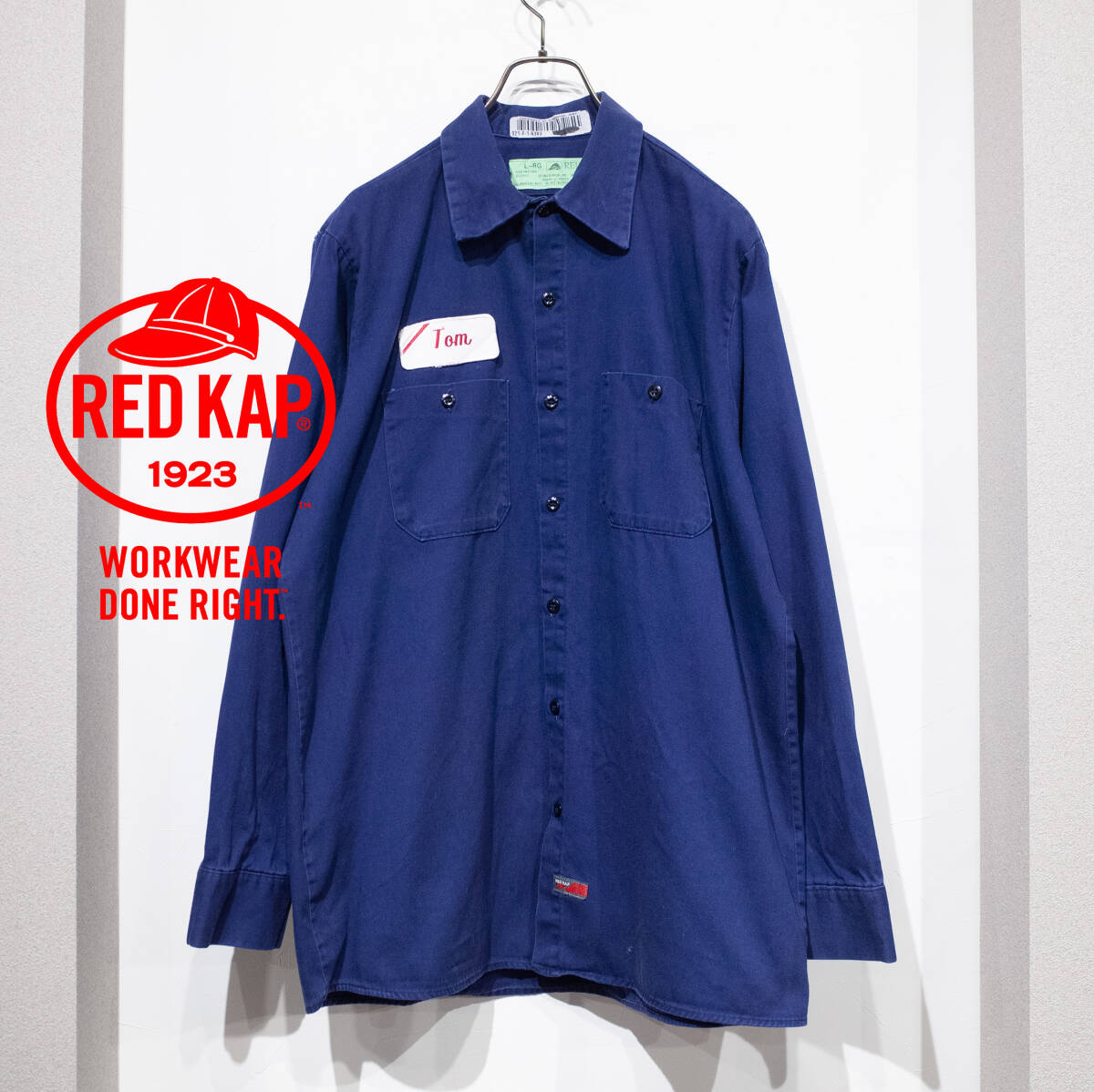 L / RED KAP レッドキャップ コットン100 ワークシャツ 長袖 L / RED KAP レッドキャップ コットン100 ワークシャツ 長袖