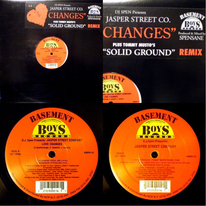 【DJ Spen Presents Jasper Street Co. 】『Love Changes』『Remixes(Junior Vasquez/Frankie Knuckles)』ゴスペル・ディスコ・ハウス_画像2