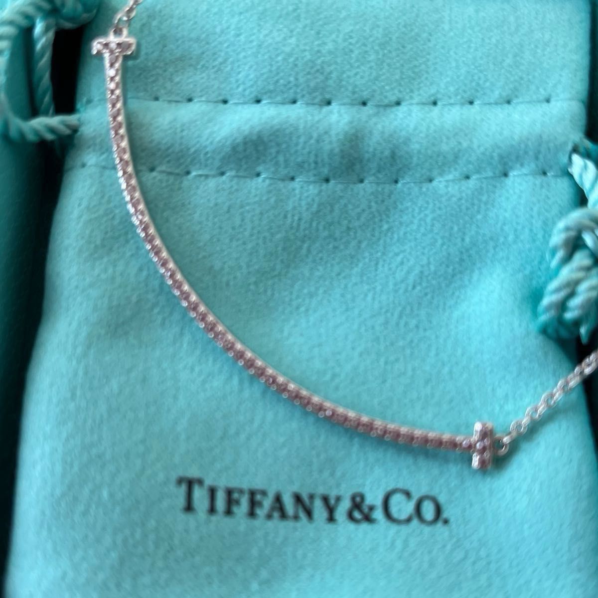 美品 ネックレス TIFFANY ティファニー シルバー ティファニーT 美品 ネックレス TIFFANY ティファニー シルバー ティファニーT