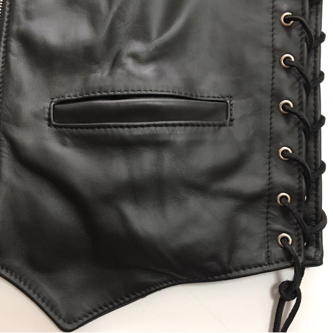 美品USA製SCHOTTショット レザーベスト623VメンズM ライダース 美品USA製SCHOTTショット レザーベスト623VメンズM ライダース