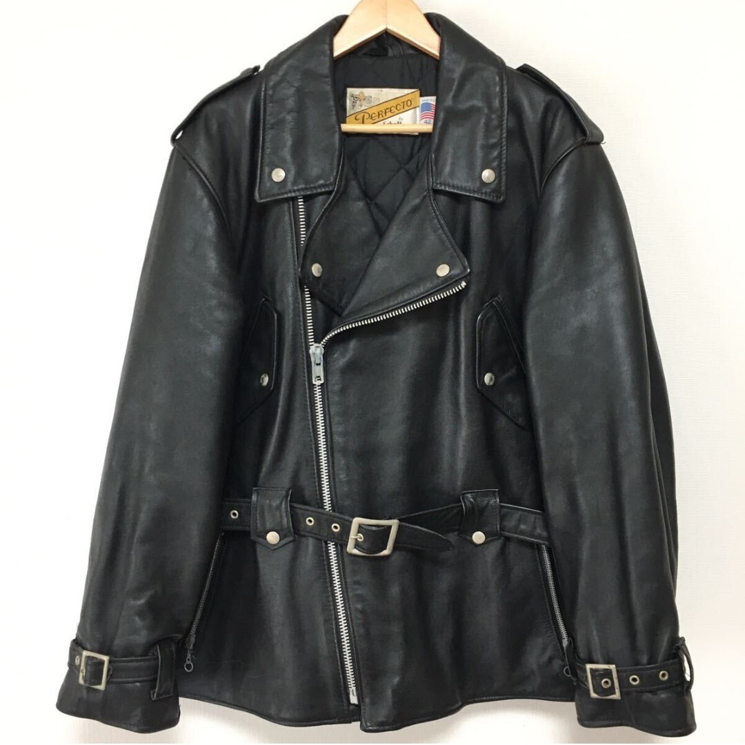 希少USA製Schottショッ 627レザーダブルライダースジャケット 希少USA製Schottショッ 627レザーダブルライダースジャケット