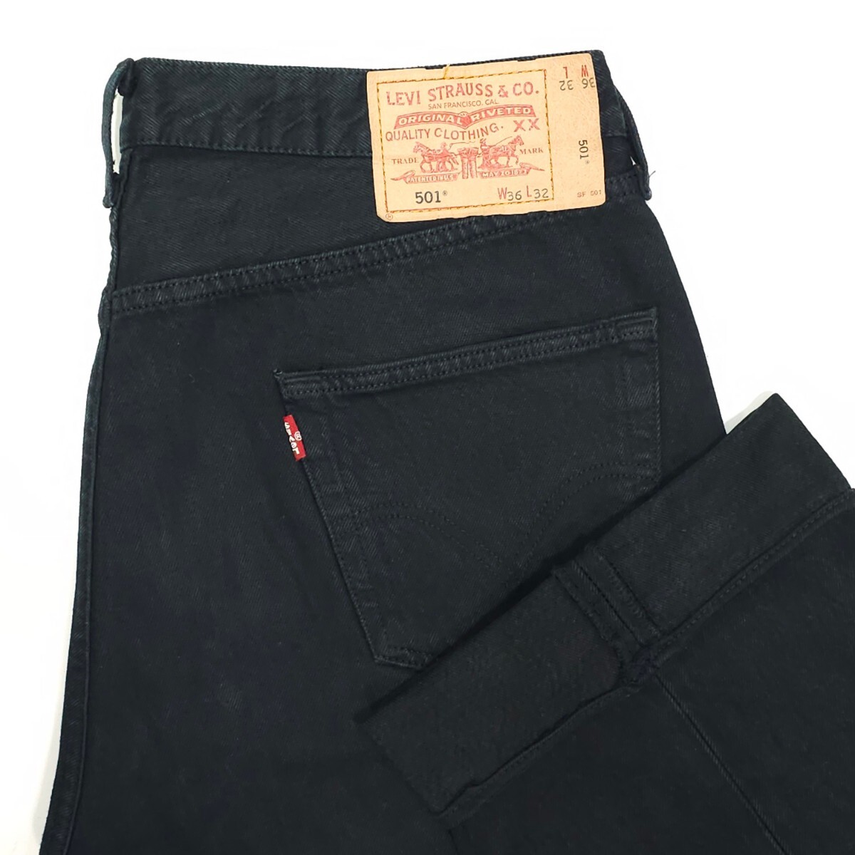 Levi'sリーバイス 501後染めブラックジーンズW36スモールe Levi'sリーバイス 501後染めブラックジーンズW36スモールe