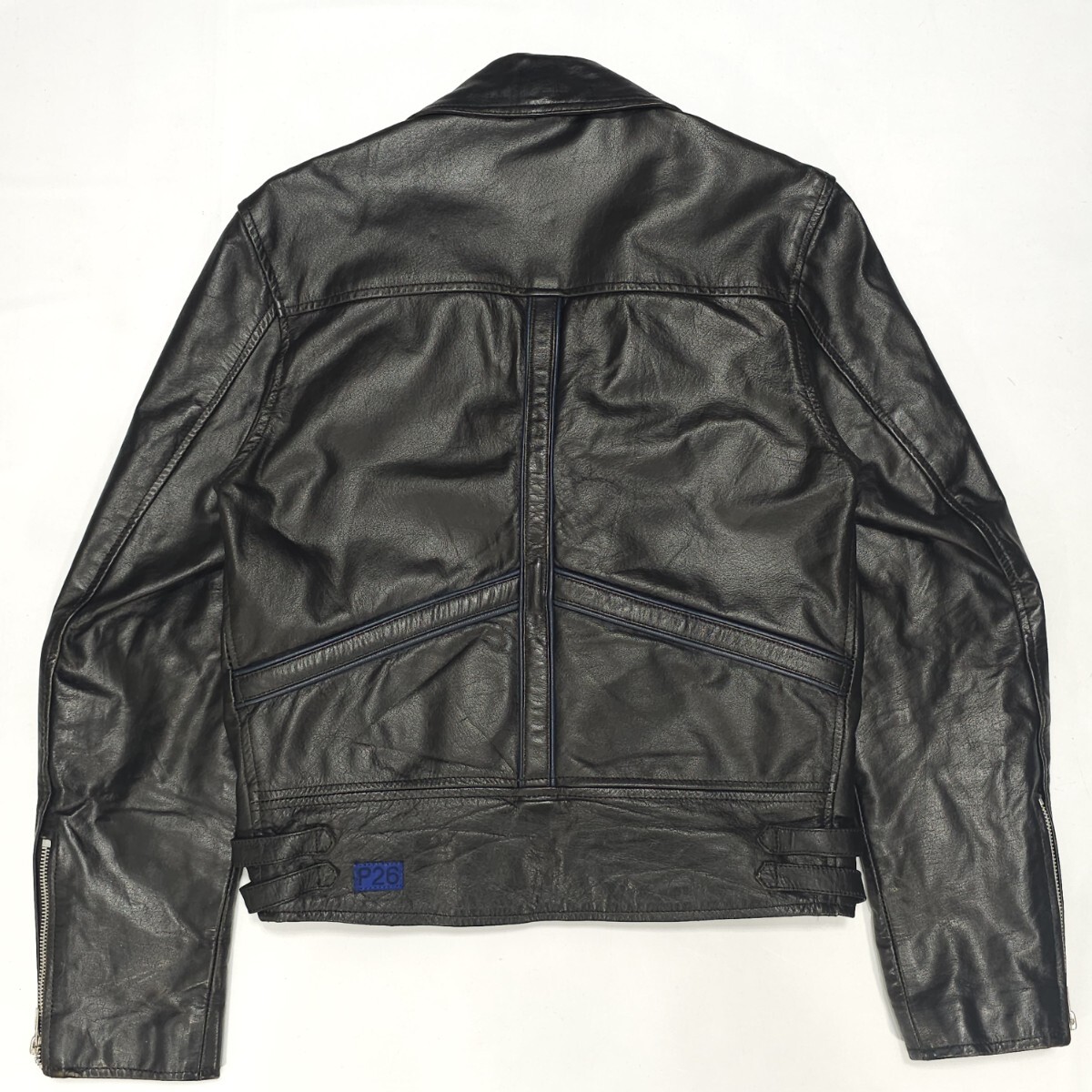 JIMSINNジムズイン レザーダブルライダースジャケット黒ブラック JIMSINNジムズイン レザーダブルライダースジャケット黒ブラック
