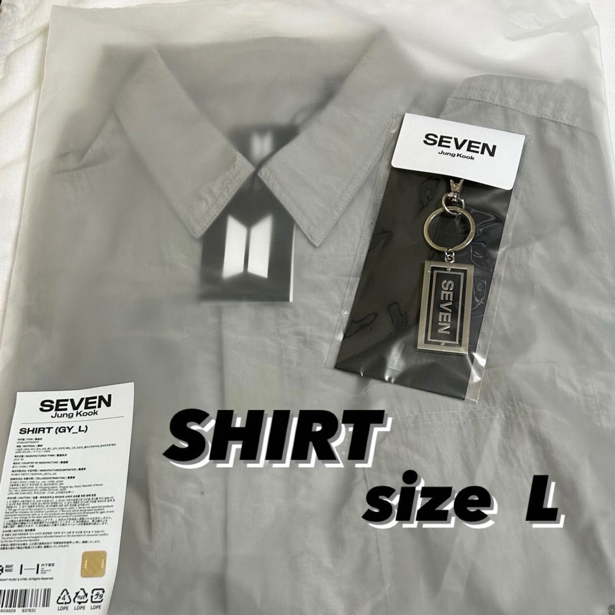 BTS SEVEN SHIRT Lサイズ KEYRING JUNGKOOK グク ジョングク BTS SEVEN SHIRT Lサイズ KEYRING JUNGKOOK グク ジョングク