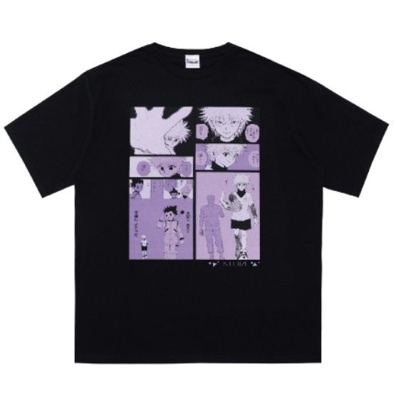 HUNTER×HUNTER ビッグシルエット キルア バースデー Tシャツ 黒 ジャンプショップ ハンターハンター キルア バースデイ
