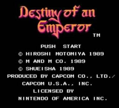 ★北米版★送料無料★ Destiny Of An Emperor 天地を喰らう Nintendo NES カプコン_画像2