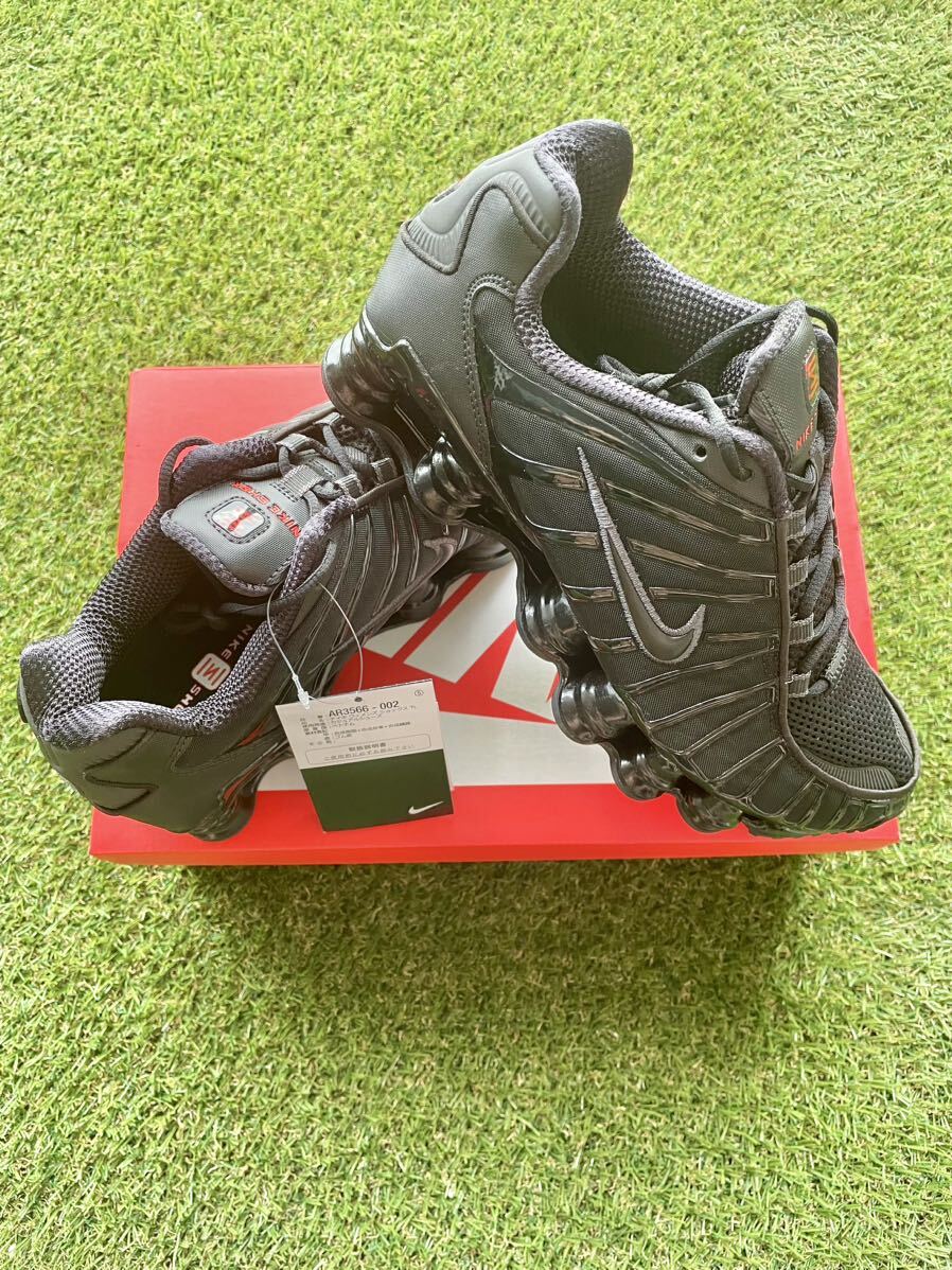 26 5㎝】Nike WMNS Shox TL Black and Max Orangeナイキ 26 5㎝】Nike WMNS Shox TL Black and Max Orangeナイキ