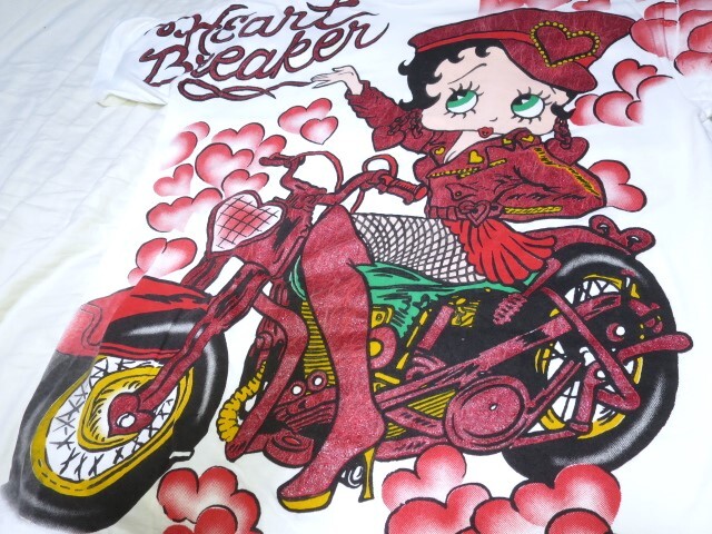 90s 1995 BETTY BOOP ベティちゃん Tシャツ XL HEART BREAKER T 90s 1995 BETTY BOOP ベティちゃん Tシャツ XL HEART BREAKER T