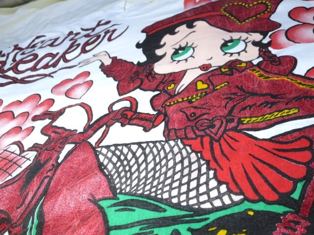 90s 1995 BETTY BOOP ベティちゃん Tシャツ XL HEART BREAKER T 90s 1995 BETTY BOOP ベティちゃん Tシャツ XL HEART BREAKER T